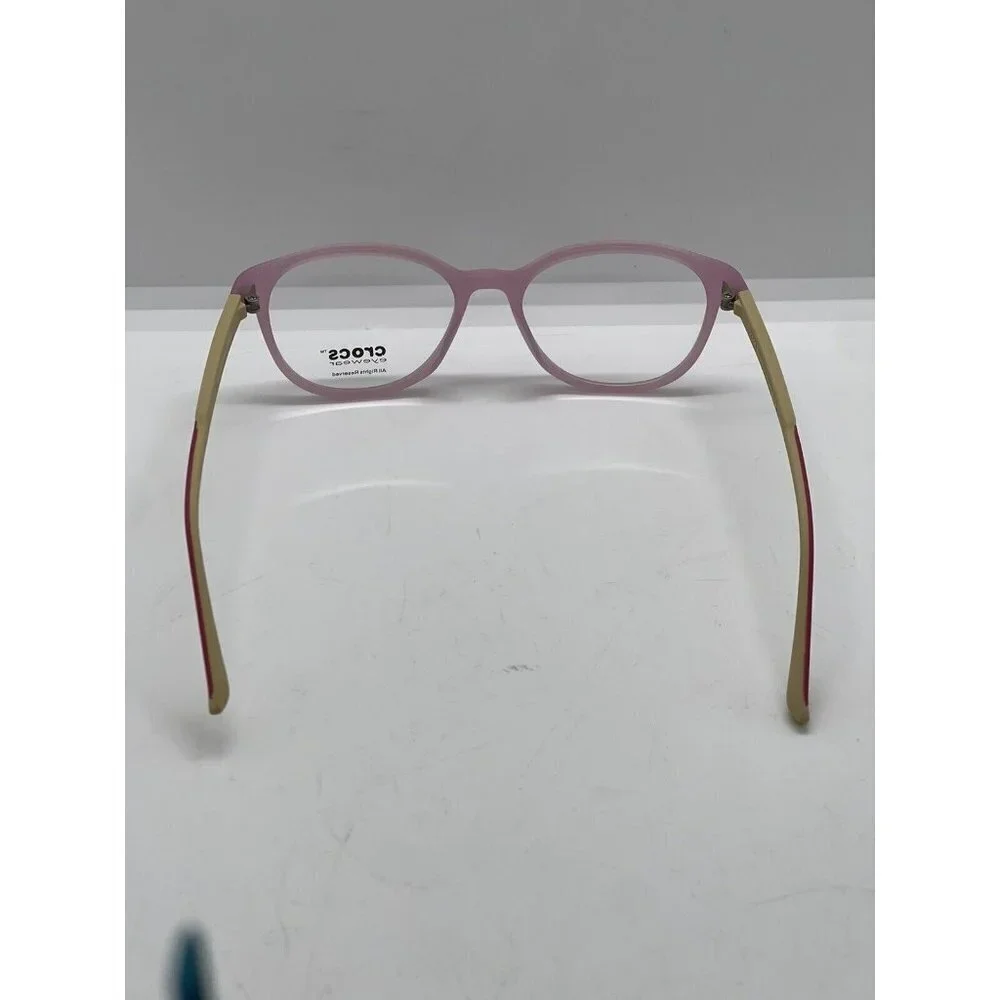 Crocs Eyewear Mod JR 140 Col 10BN 47-16-126 Pink Yellow Kids Junior Eyeglasses